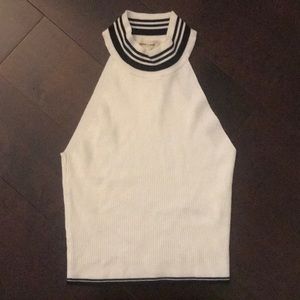 UO Silence + Noise Cropped Sweater Halter Tank
